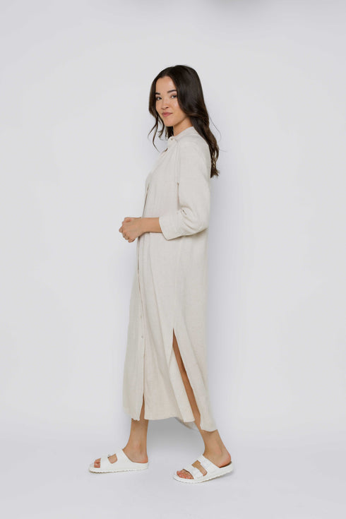 Meg-Midi Length Button Up